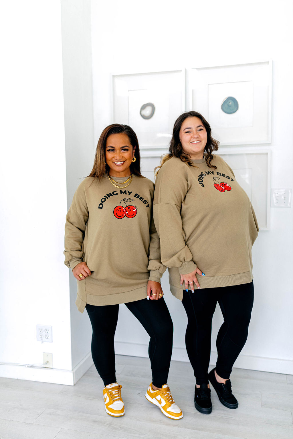 TABY ORIGINAL DESIGN: Doing My Best Long Line Crewneck***