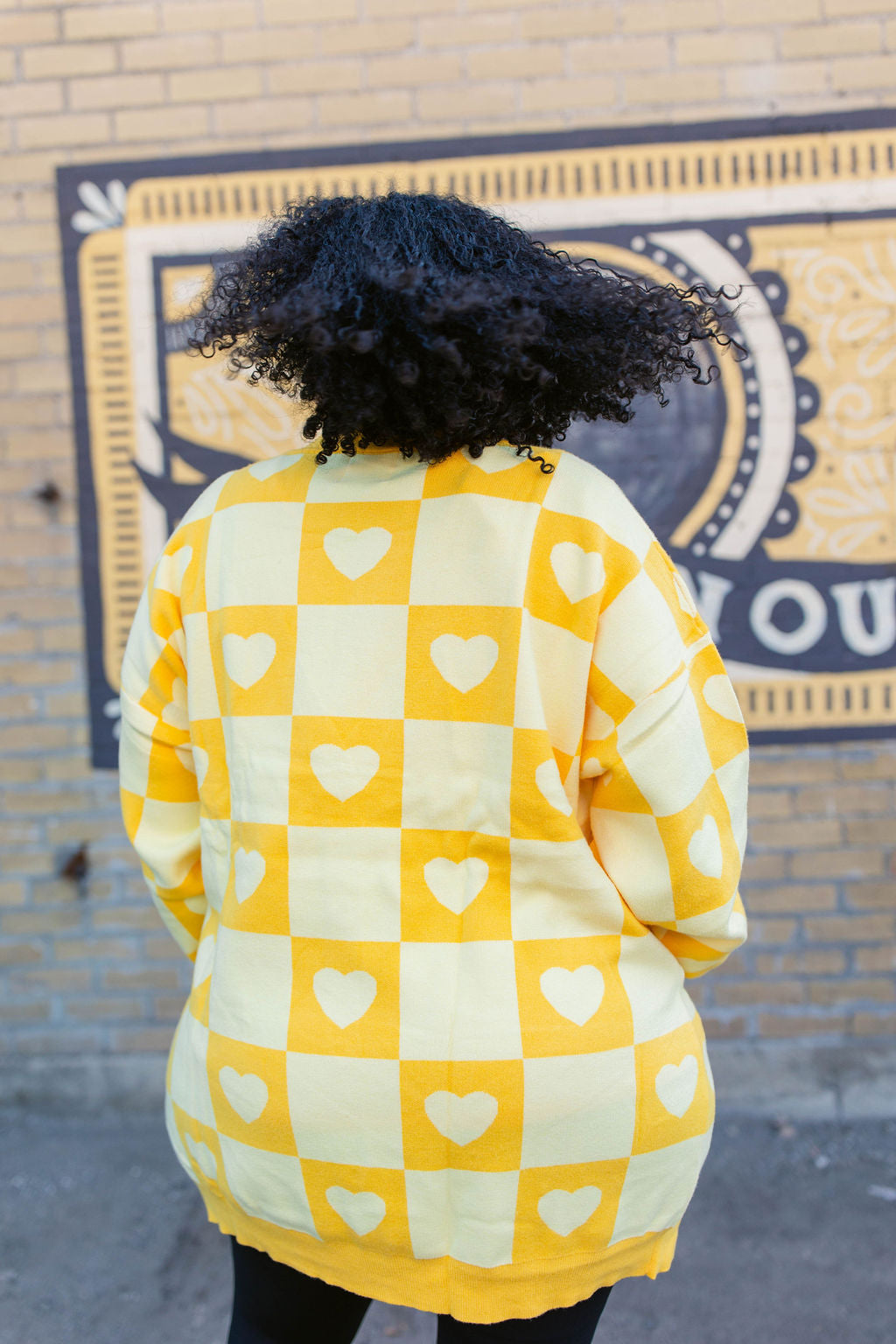 TABY ORIGINAL: Radical Self Love Cardigan In YELLOW*** Sizes XS-5X!***