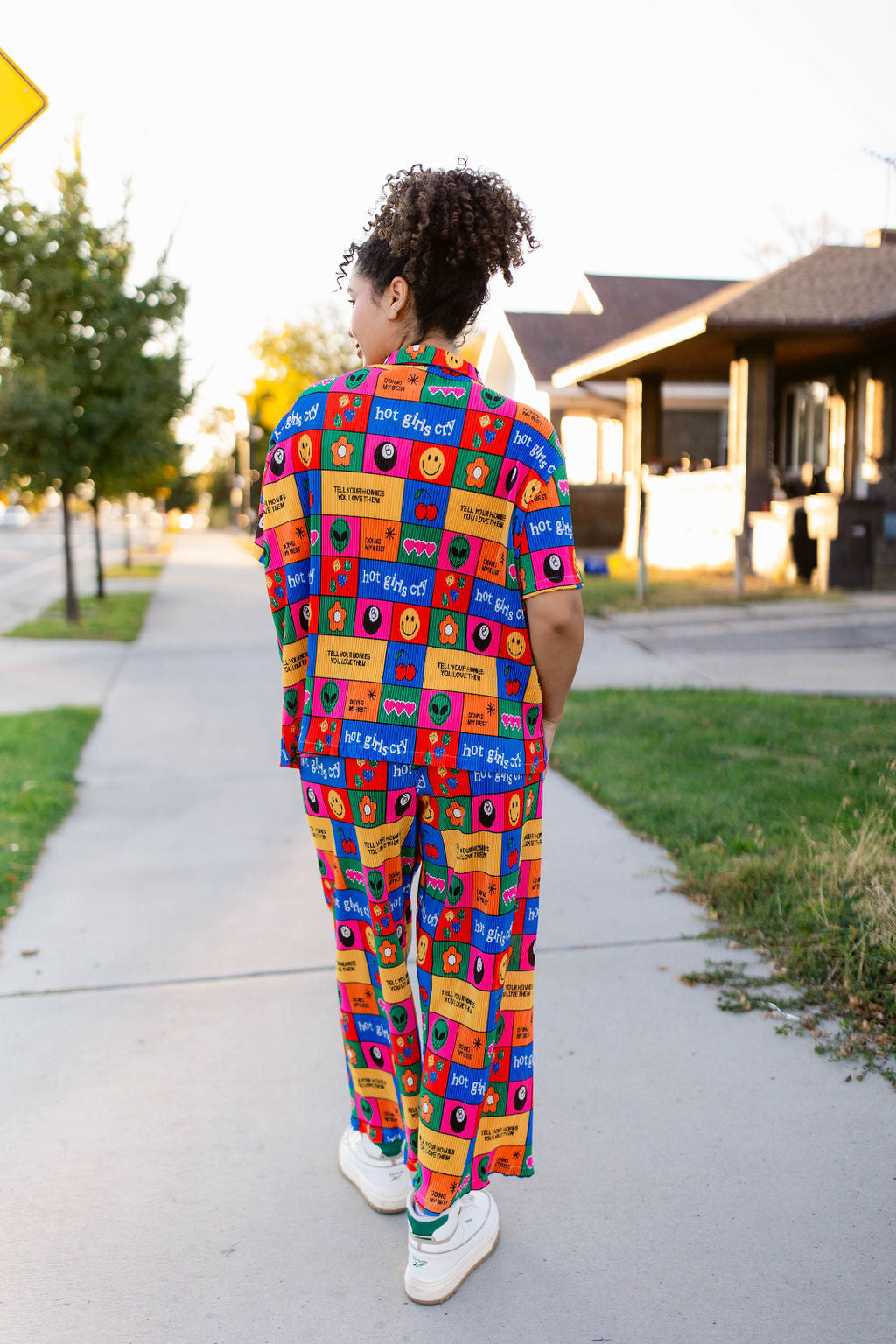 TABY ORIGINAL: Working On Myself Plisse Pant Set RESTOCKED IN SIZES XS-5X!***