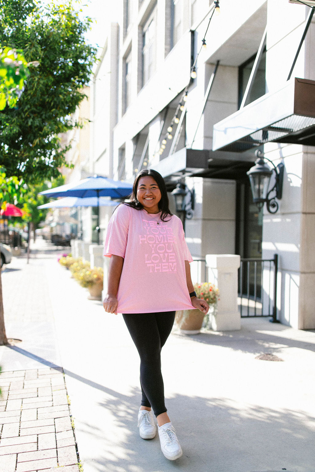 TABY ORIGINAL: Tell Your Homies You Love Them Boxy Tee EXTREME PUFF*** In PINK*** RESTOCKED****