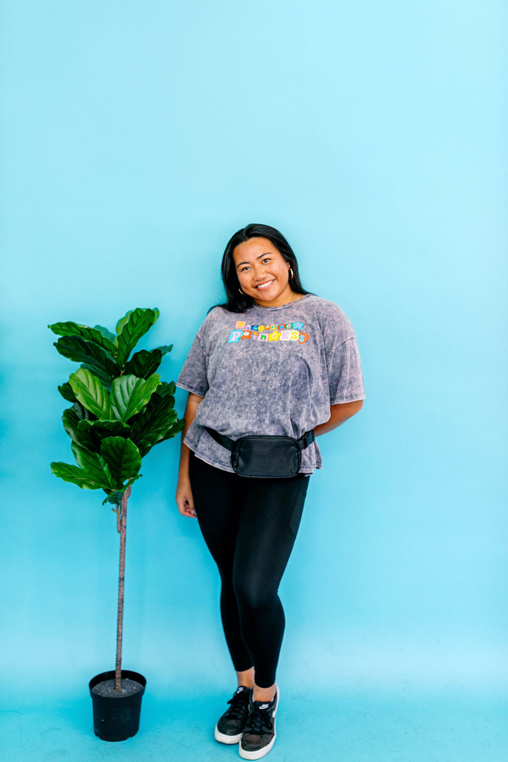 TABY ORIGINAL: Passenger Princess Boxy Tee In INDIGO***