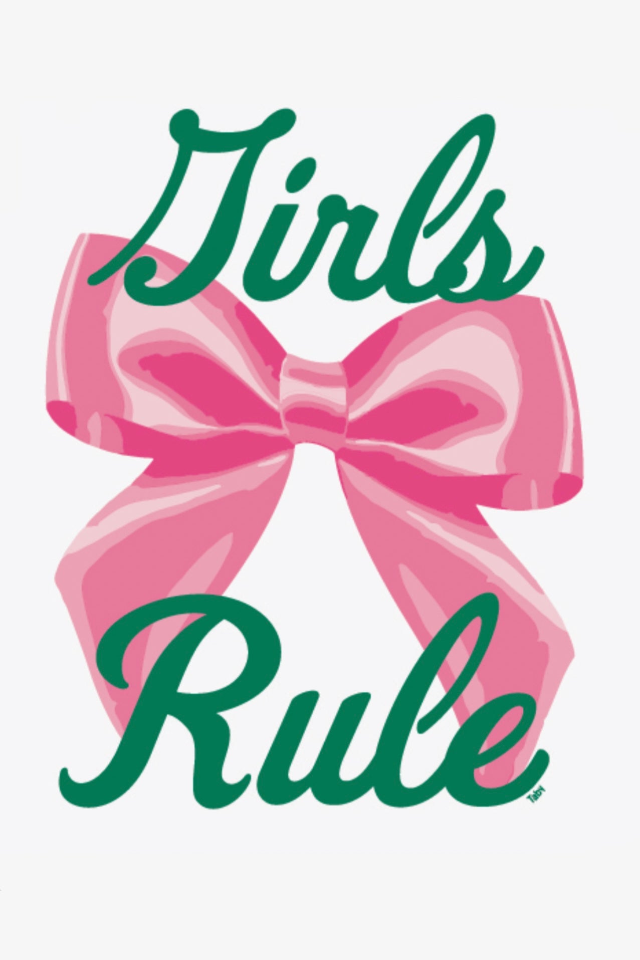 TABY ORIGINAL: Girls Rule Pullover Crew Neck in Sizes XS-5X!***