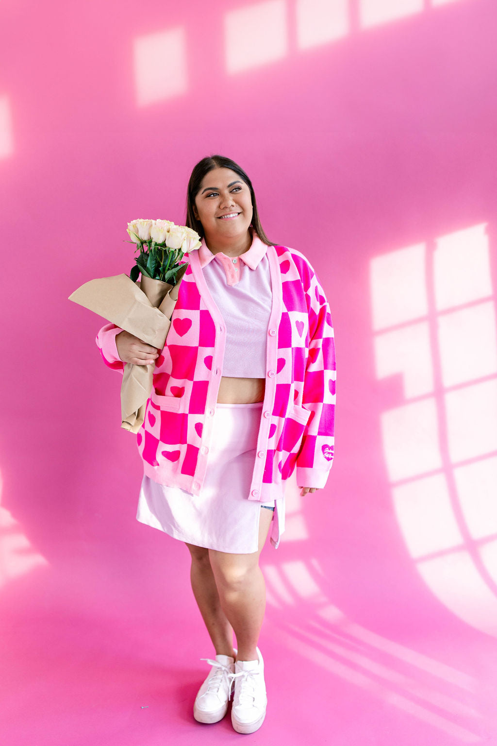 TABY ORIGINAL: Radical Self Love Cardigan In PINK*** Sizes XS-5X!***