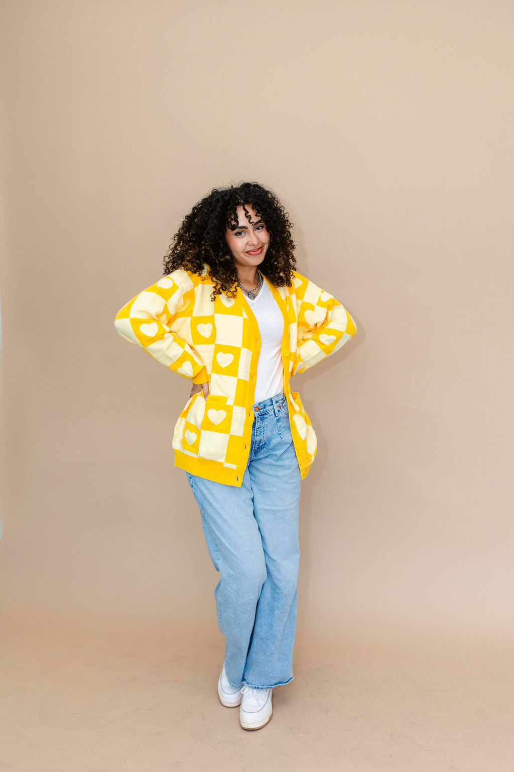 TABY ORIGINAL: Radical Self Love Cardigan In YELLOW*** Sizes XS-5X!***