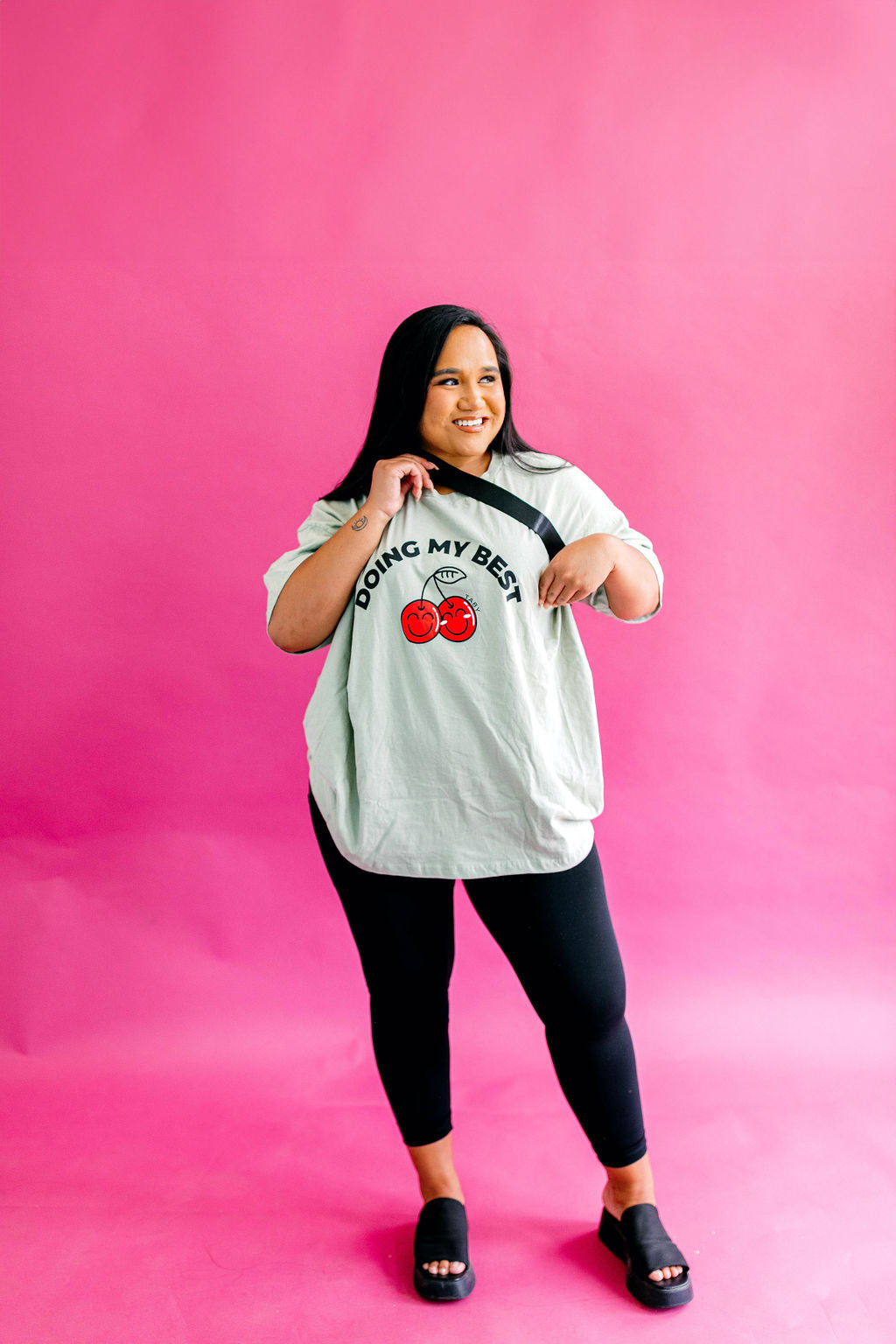 TABY ORIGINAL DESIGN: Doing My Best Boxy Tee RESTOCKED **