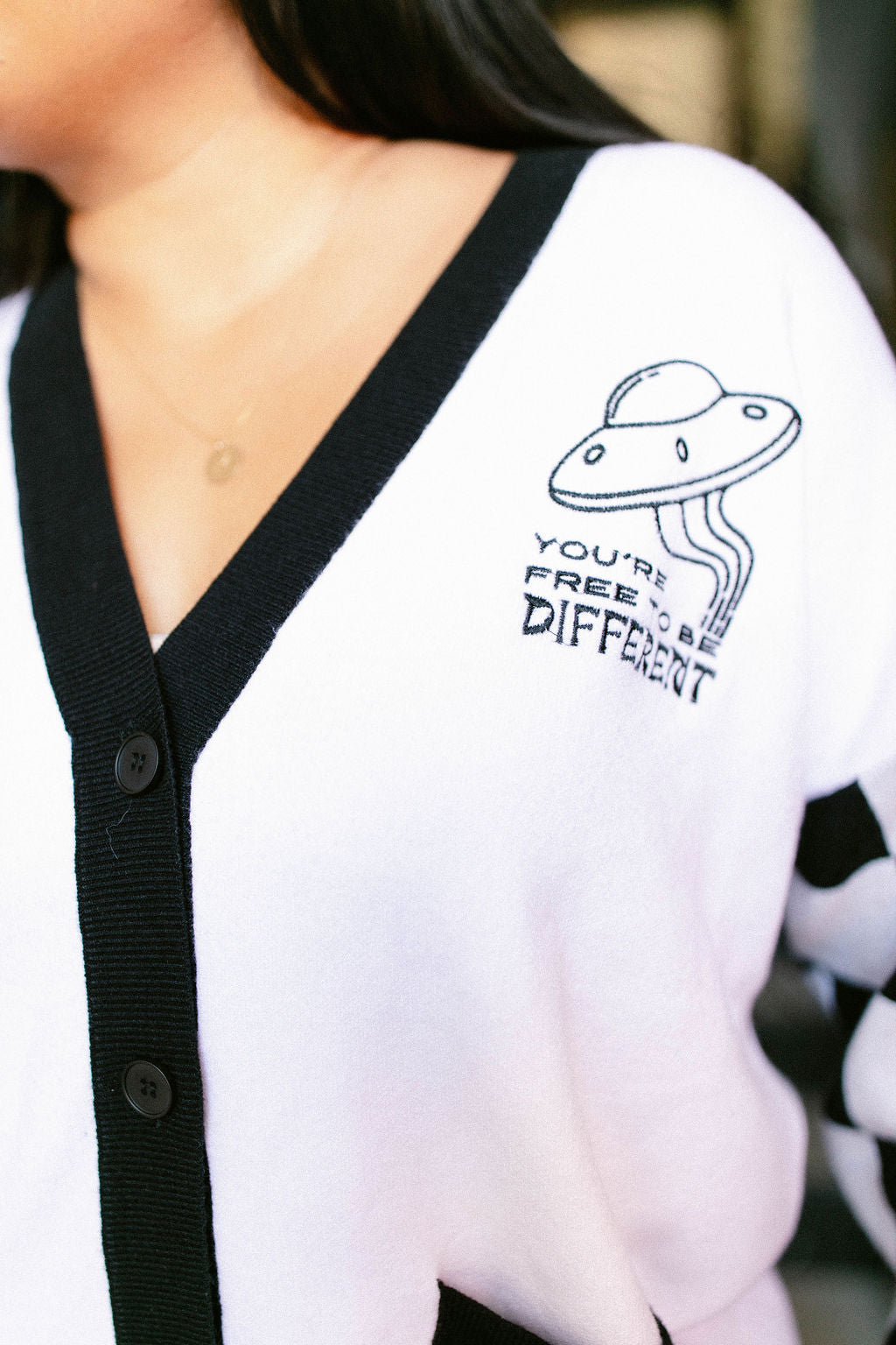TABY ORIGINAL: Free To Be Different Cardigan (XS-5X)***