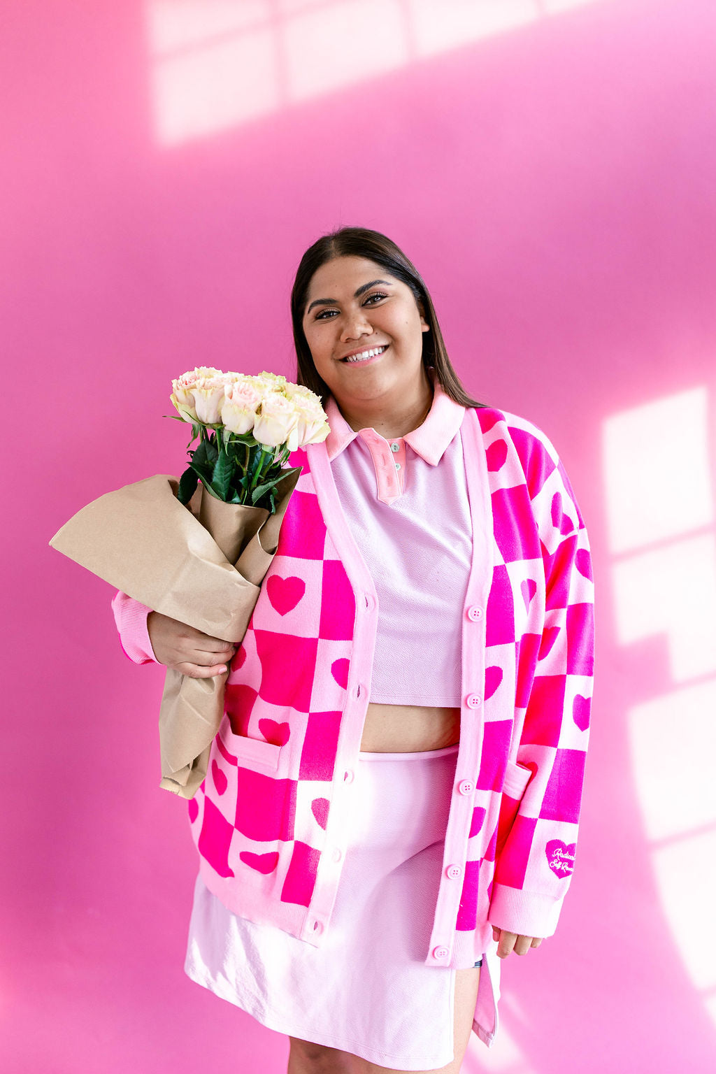 TABY ORIGINAL: Radical Self Love Cardigan In PINK*** Sizes XS-5X!***