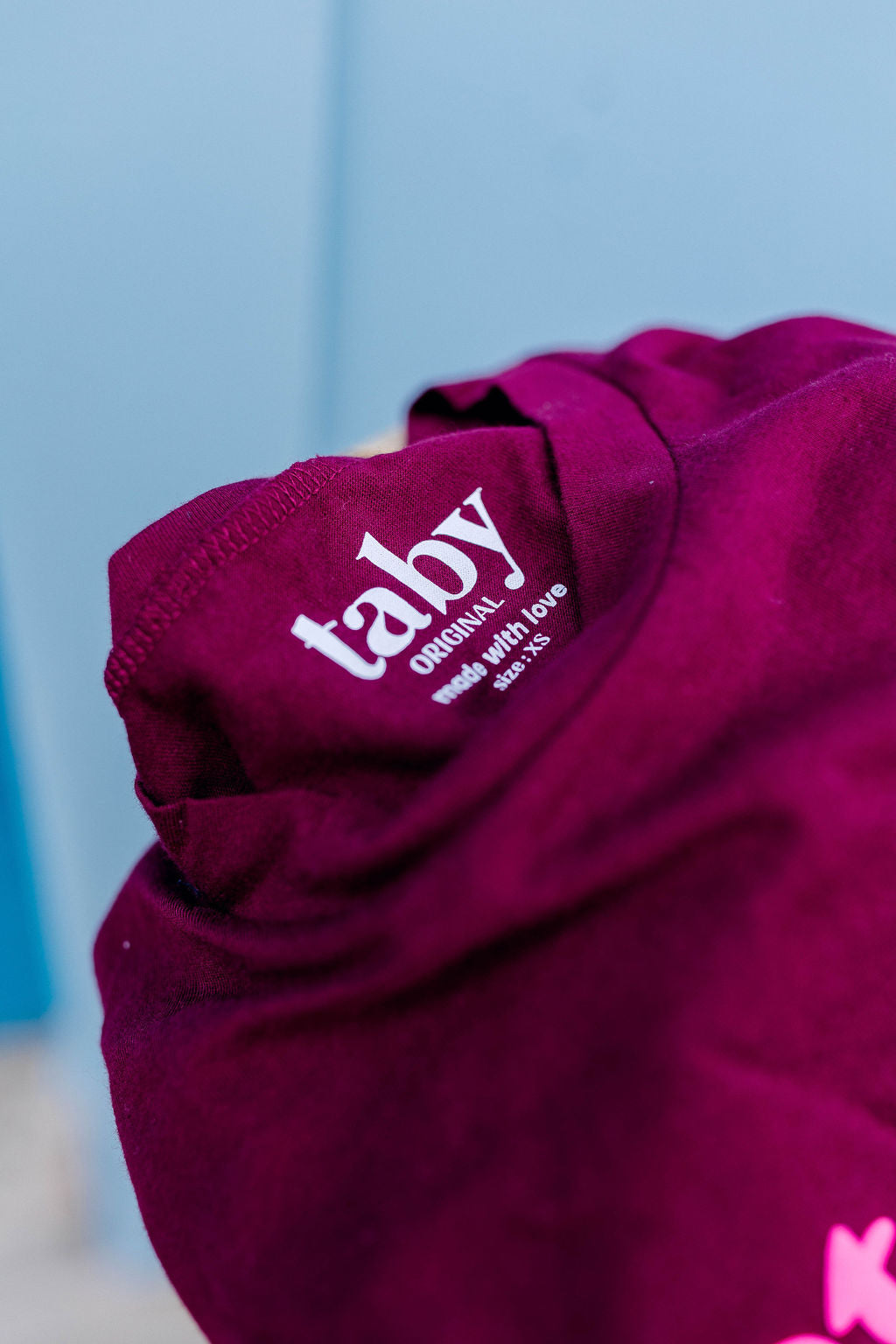 TABY ORIGINAL: Hot Girls Cry Boxy Tee In BURGUNDY***