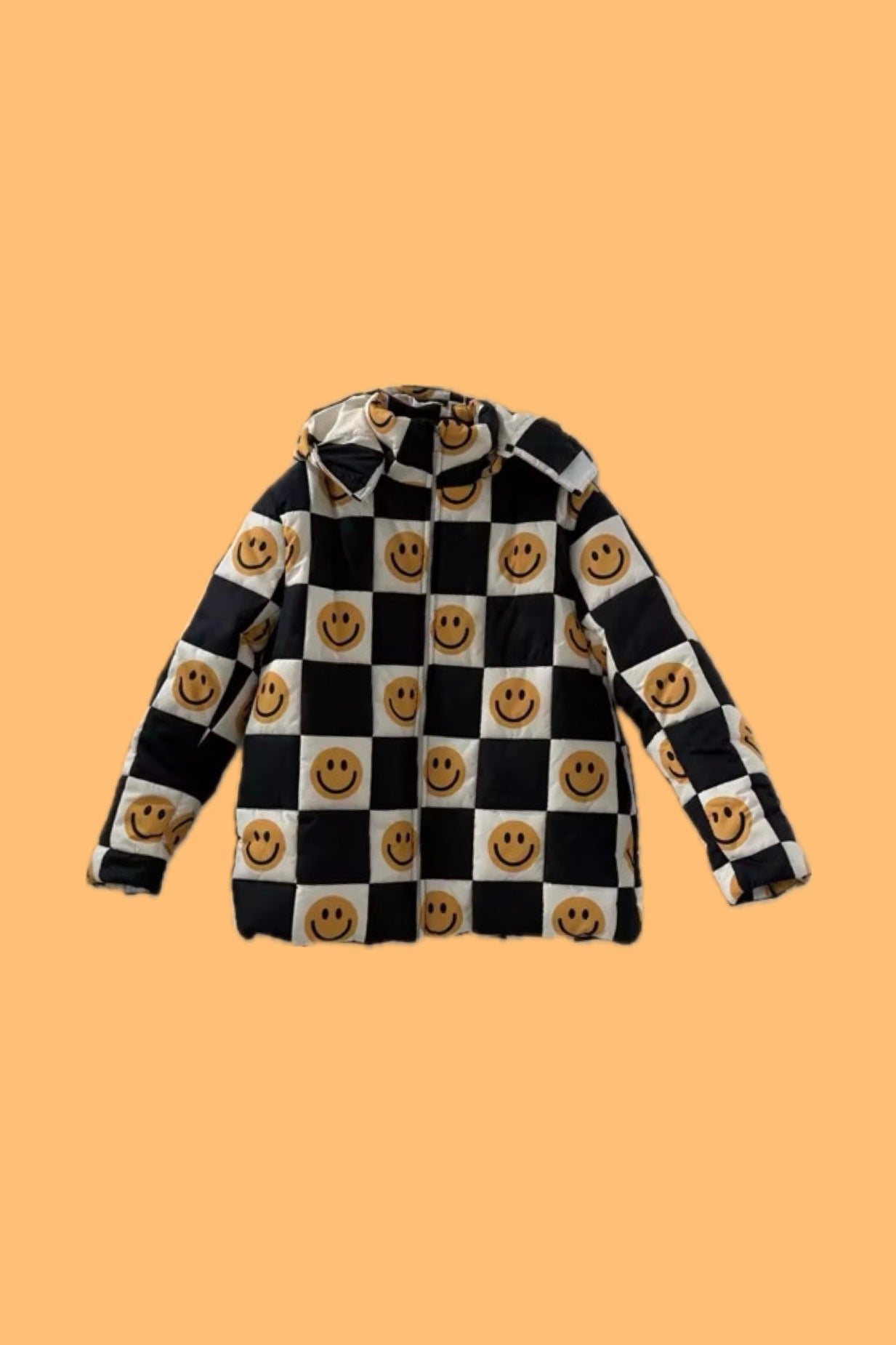 TABY ORIGINAL: Happily Checked Out Puffer Coat In Sizes XS-5X!** PREORDER***