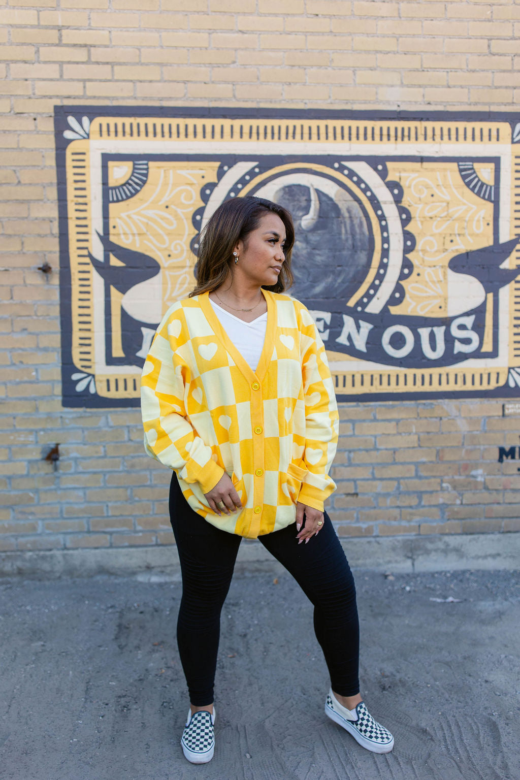 TABY ORIGINAL: Radical Self Love Cardigan In YELLOW*** Sizes XS-5X!***