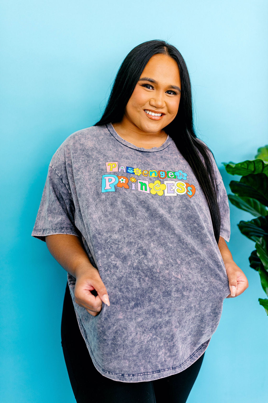 TABY ORIGINAL: Passenger Princess Boxy Tee In INDIGO***