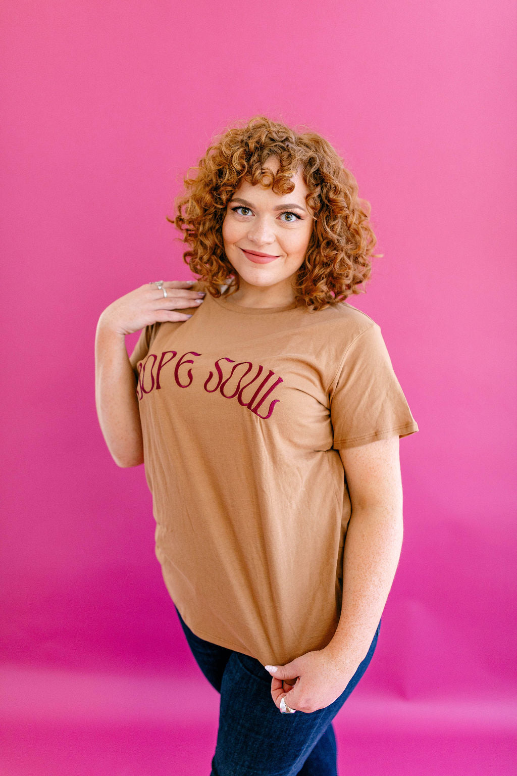 TABY ORIGINAL DESIGN: Dope Soul Tee EMBROIDERED***