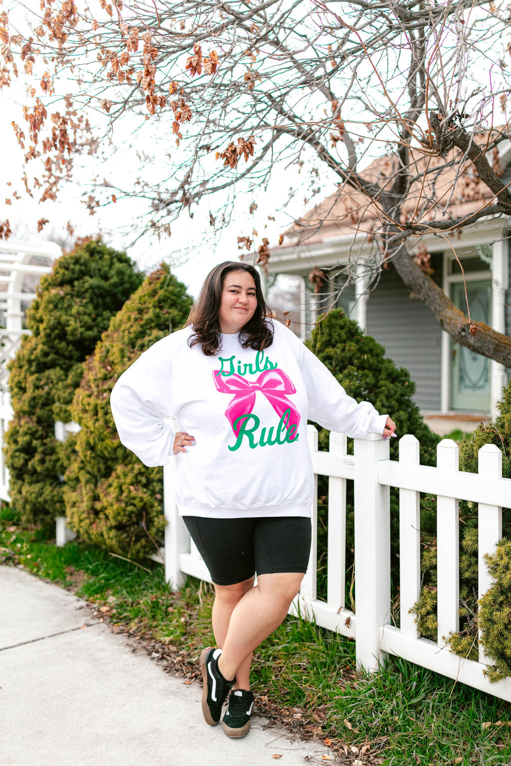 TABY ORIGINAL: Girls Rule Pullover Crew Neck in Sizes XS-5X!***