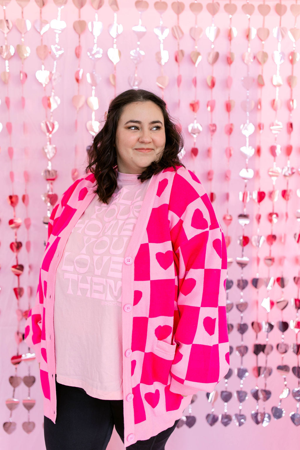 TABY ORIGINAL: Radical Self Love Cardigan In PINK*** Sizes XS-5X!***