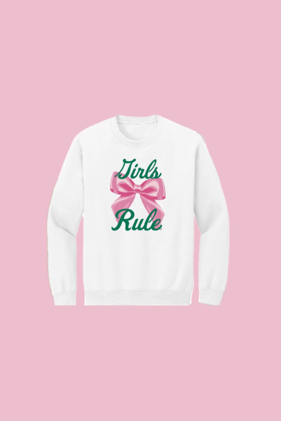 TABY ORIGINAL: Girls Rule Pullover Crew Neck in Sizes XS-5X!***