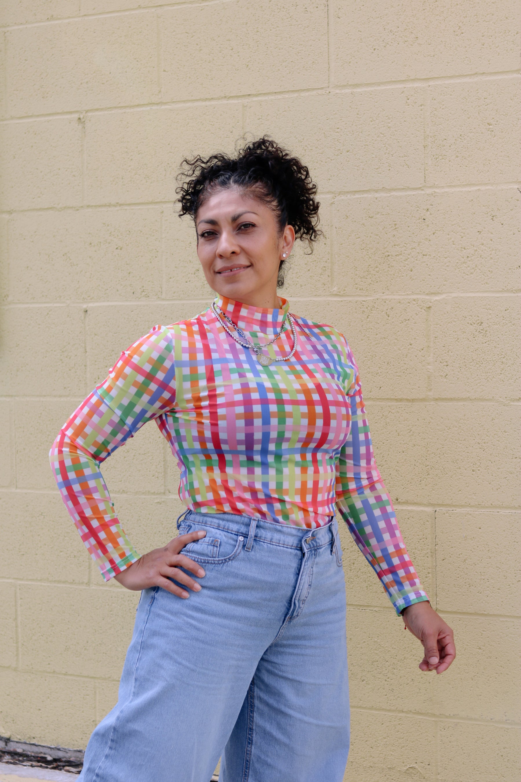 TABY ORIGINAL: Get Noticed Peekaboo Mesh top IN SIZES XS-5X***