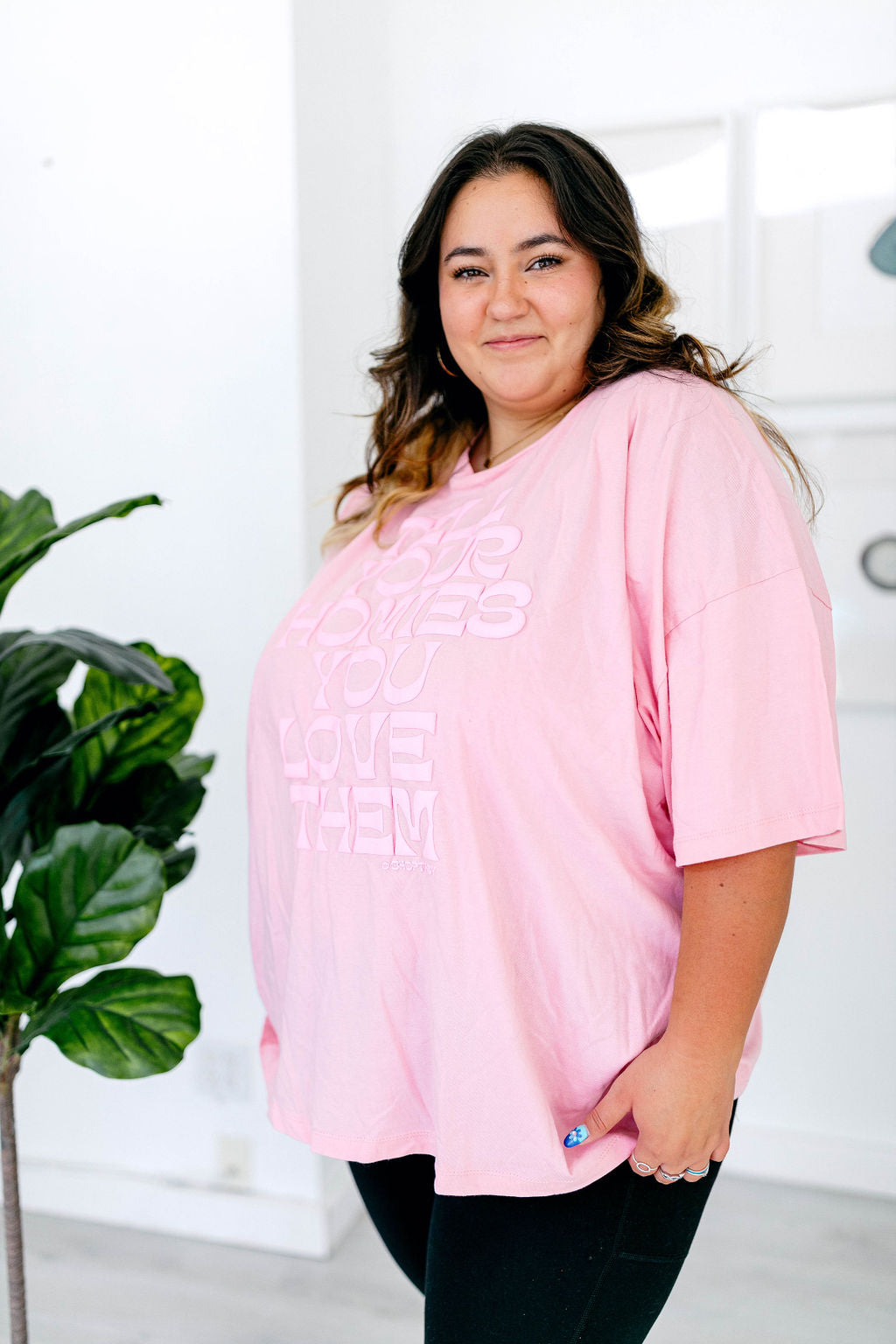 TABY ORIGINAL: Tell Your Homies You Love Them Boxy Tee EXTREME PUFF*** In PINK*** RESTOCKED****