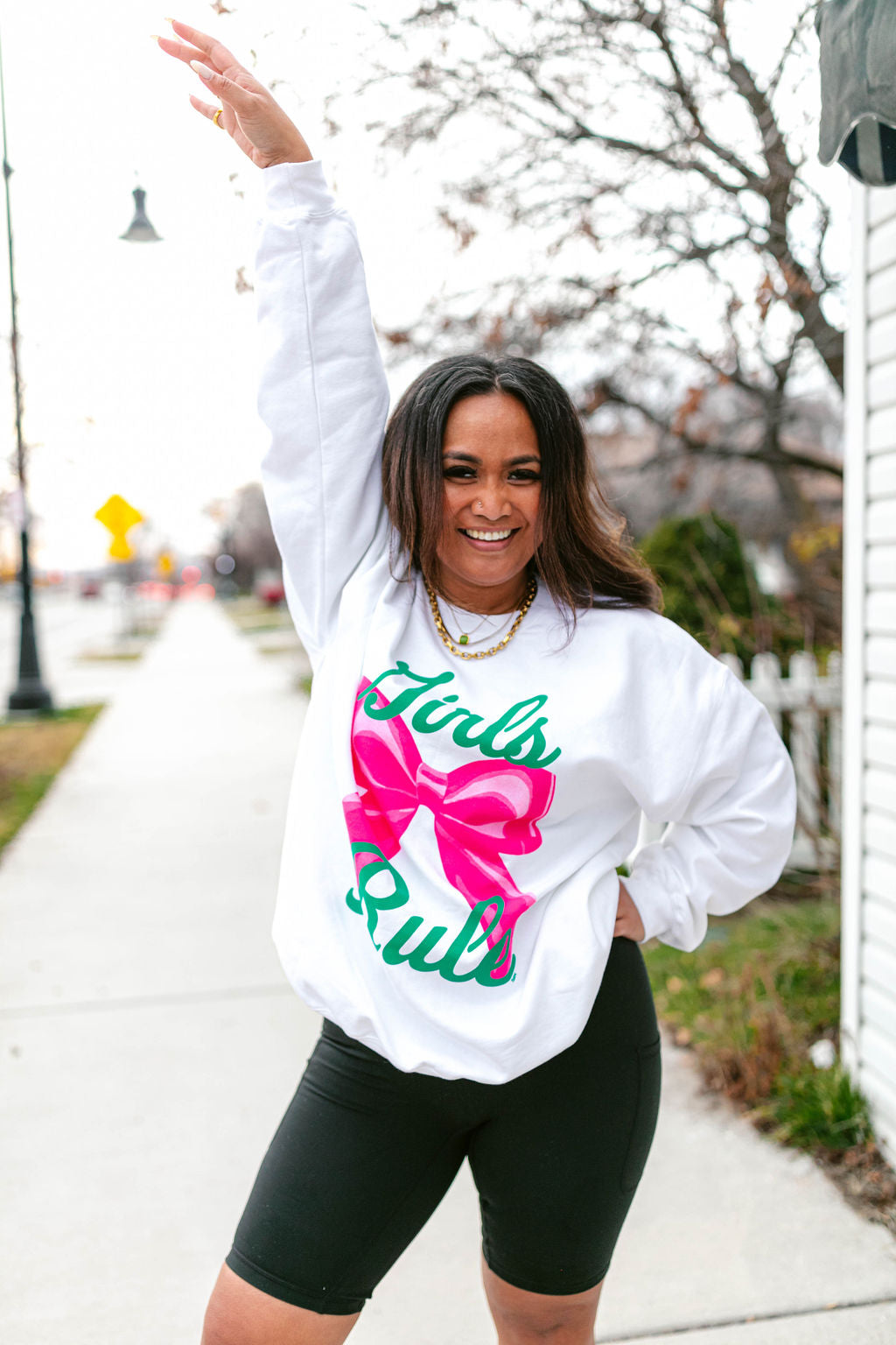 TABY ORIGINAL: Girls Rule Pullover Crew Neck in Sizes XS-5X!***