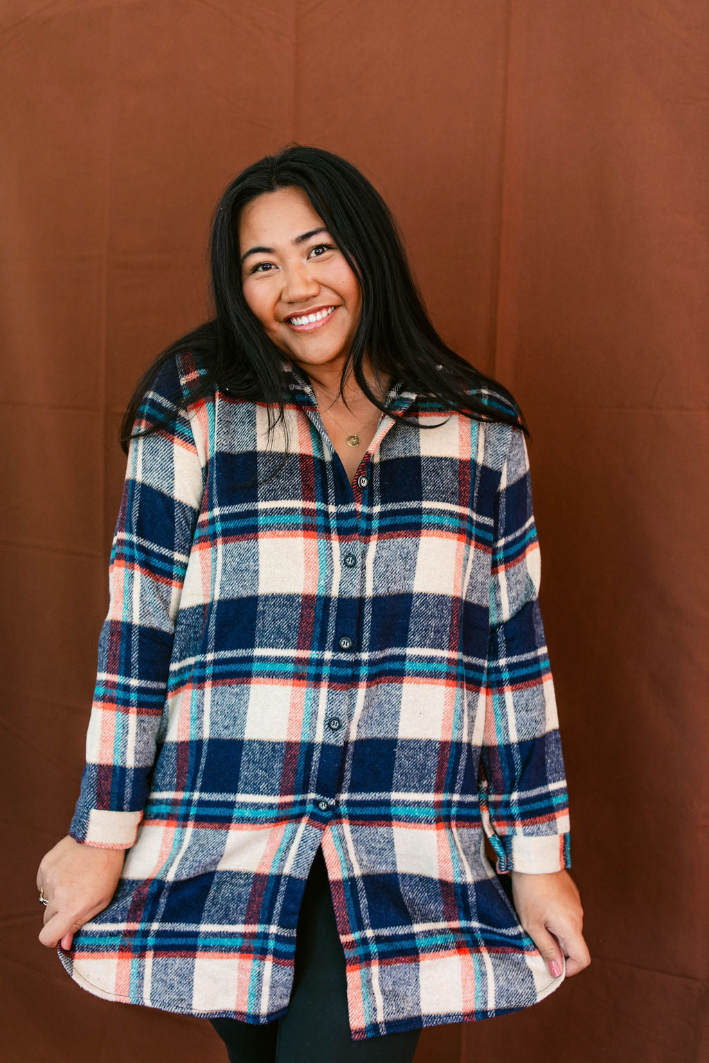 Vagabond Plaid Jacket In TAUPE*** RESTOCKED*** AVAILABLE IN SIZES SMALL-3X!!***