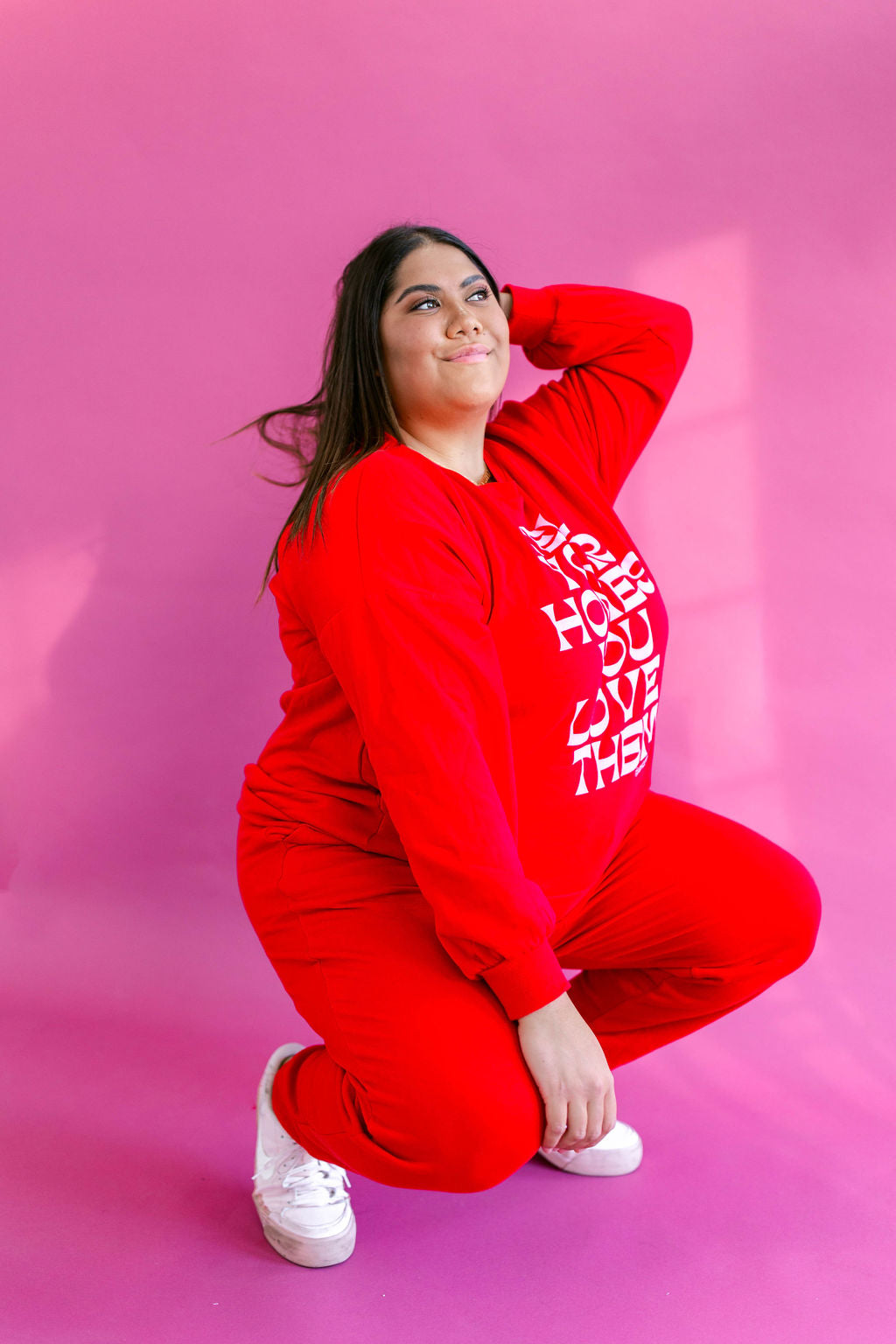 TABY ORIGINAL DESIGN: Tell Your Homies You Love Them Set in RED*** PUFF***& ULTRA SOFT***
