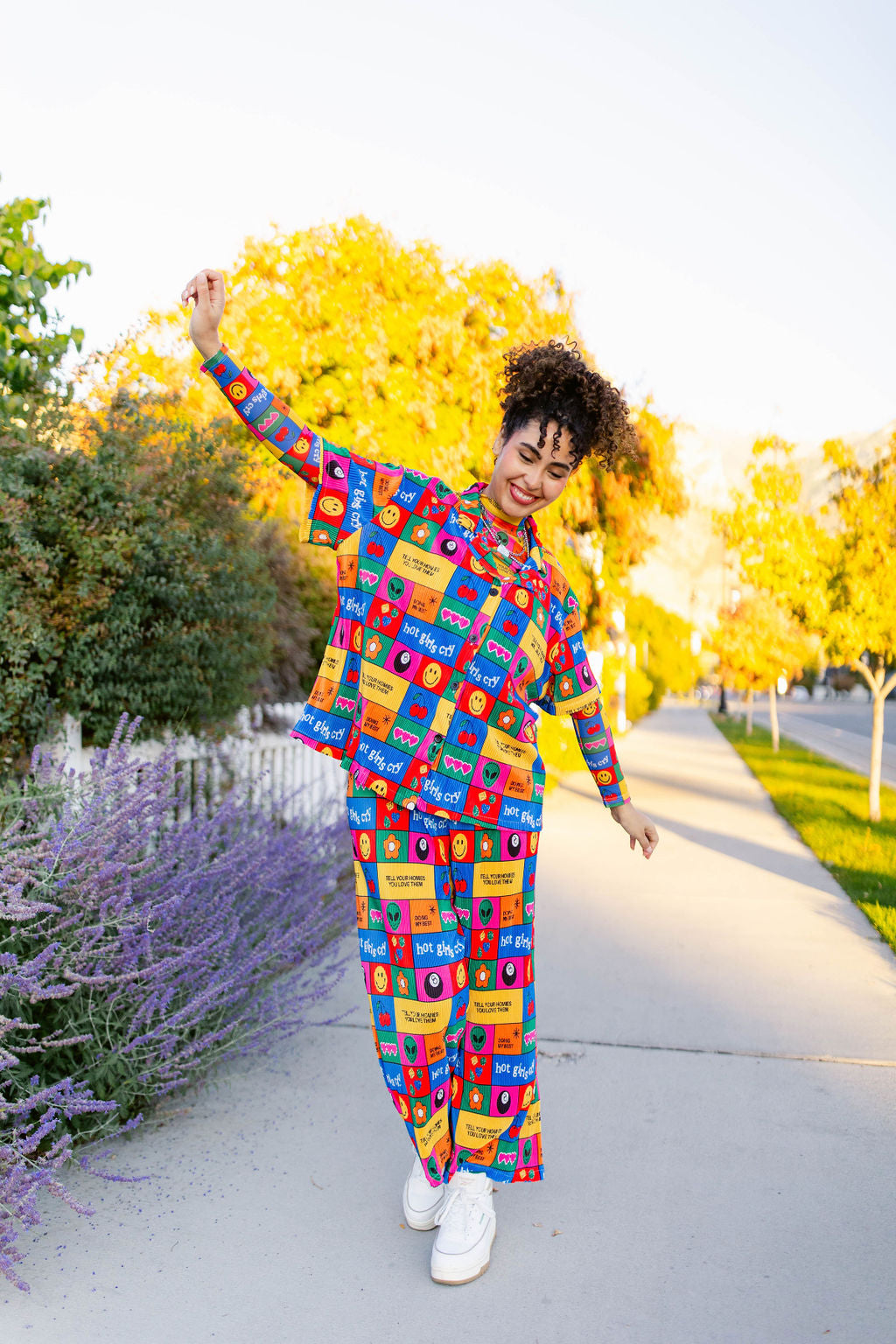 TABY ORIGINAL: Working On Myself Plisse Pant Set RESTOCKED IN SIZES XS-5X!***