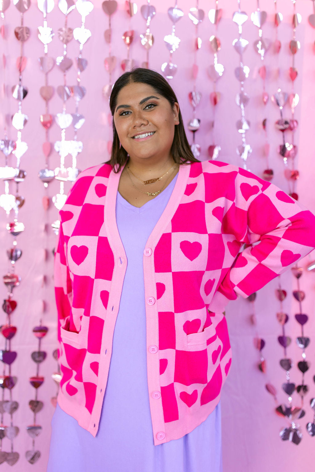 TABY ORIGINAL: Radical Self Love Cardigan In PINK*** Sizes XS-5X!***