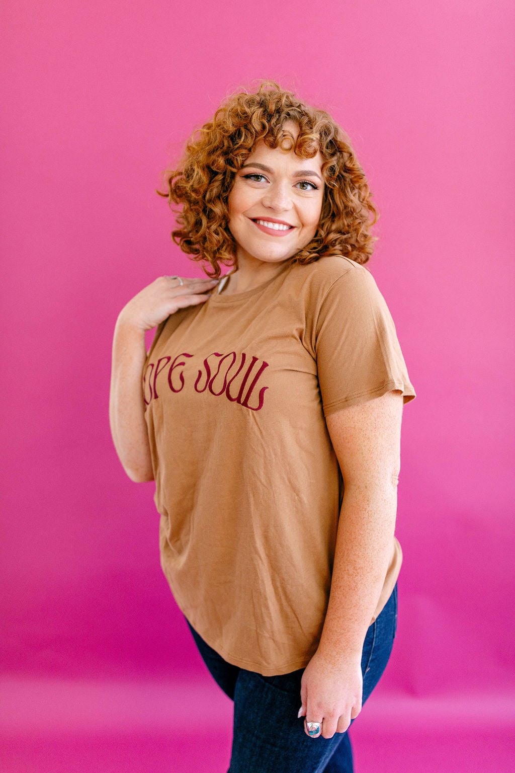 TABY ORIGINAL DESIGN: Dope Soul Tee EMBROIDERED***
