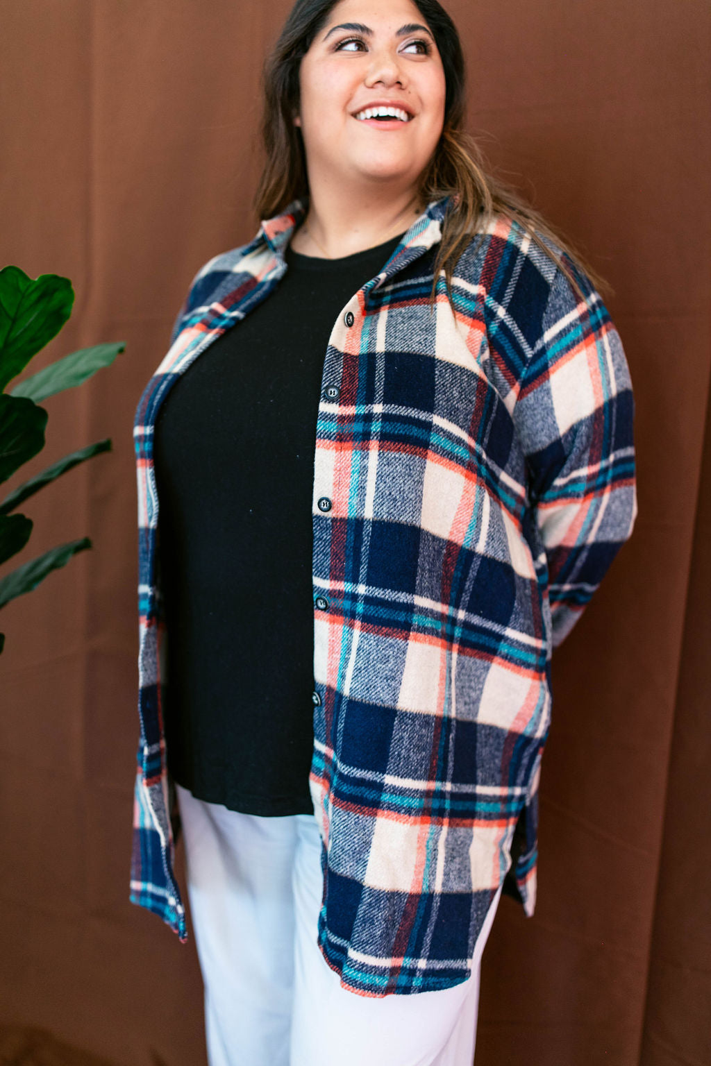 Vagabond Plaid Jacket In TAUPE*** RESTOCKED*** AVAILABLE IN SIZES SMALL-3X!!***