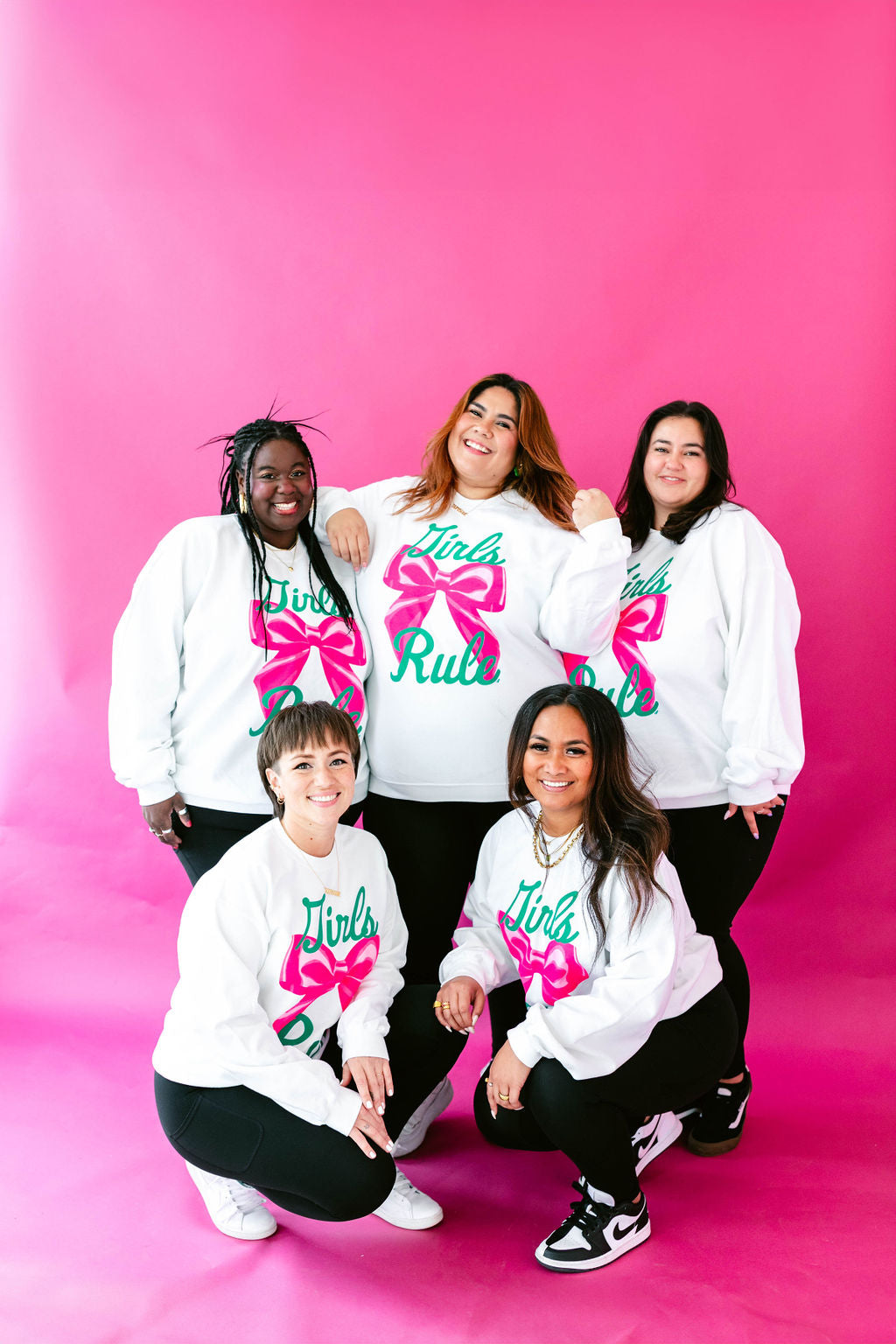 TABY ORIGINAL: Girls Rule Pullover Crew Neck in Sizes XS-5X!***