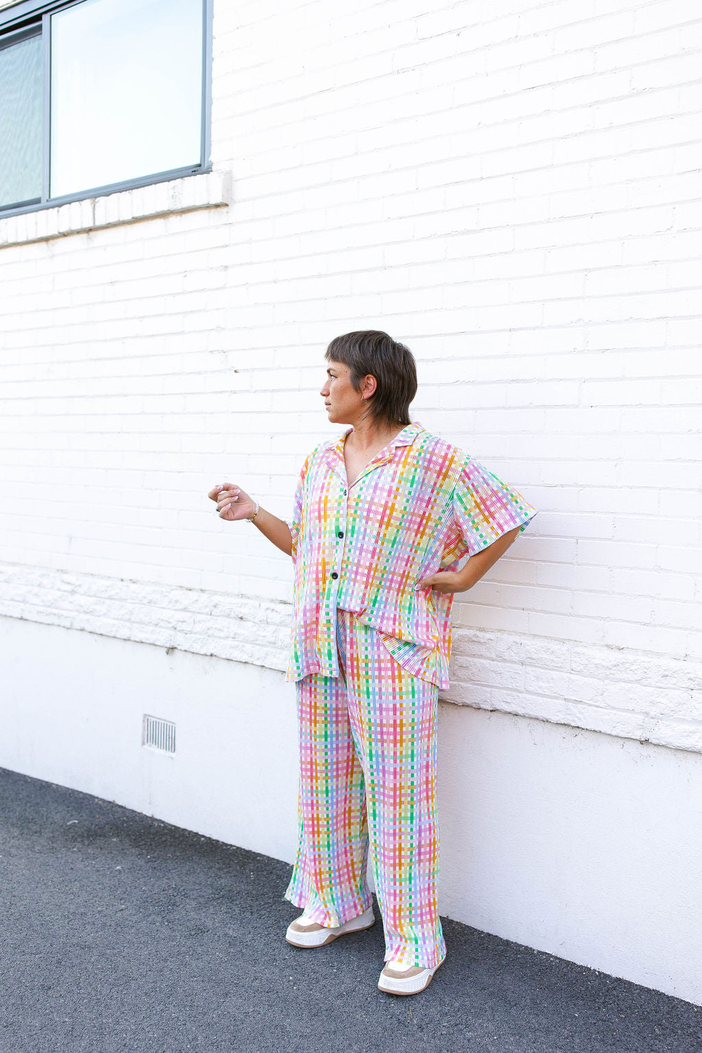 TABY ORIGINAL: Get Noticed Plisse Pant Set IN SIZES XS-5X***