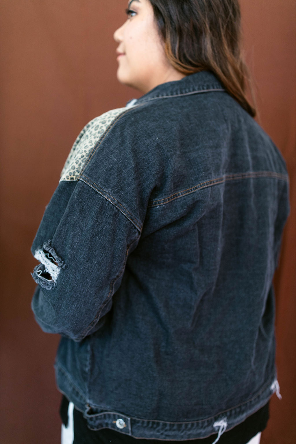 Goodness Gracious Denim Jacket In CHARCOAL*** TABY'S PICK