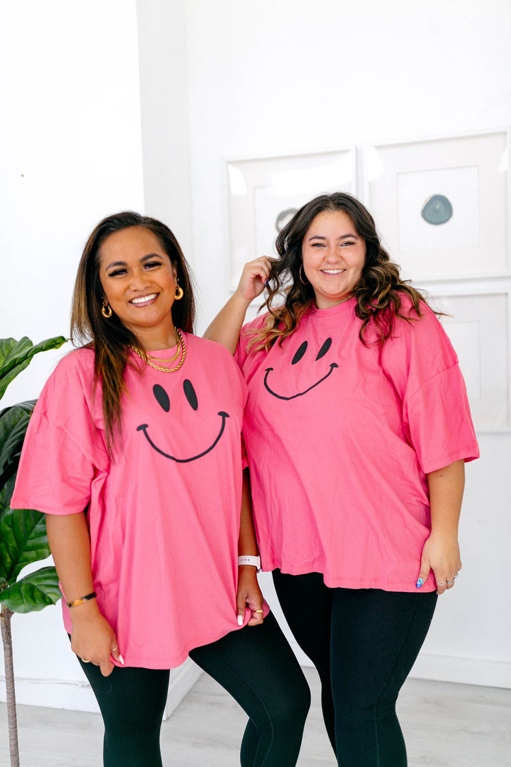 TABY ORIGINAL DESIGN: Smiley Boxy Tee PUFF*** IN Tooty Frooty***