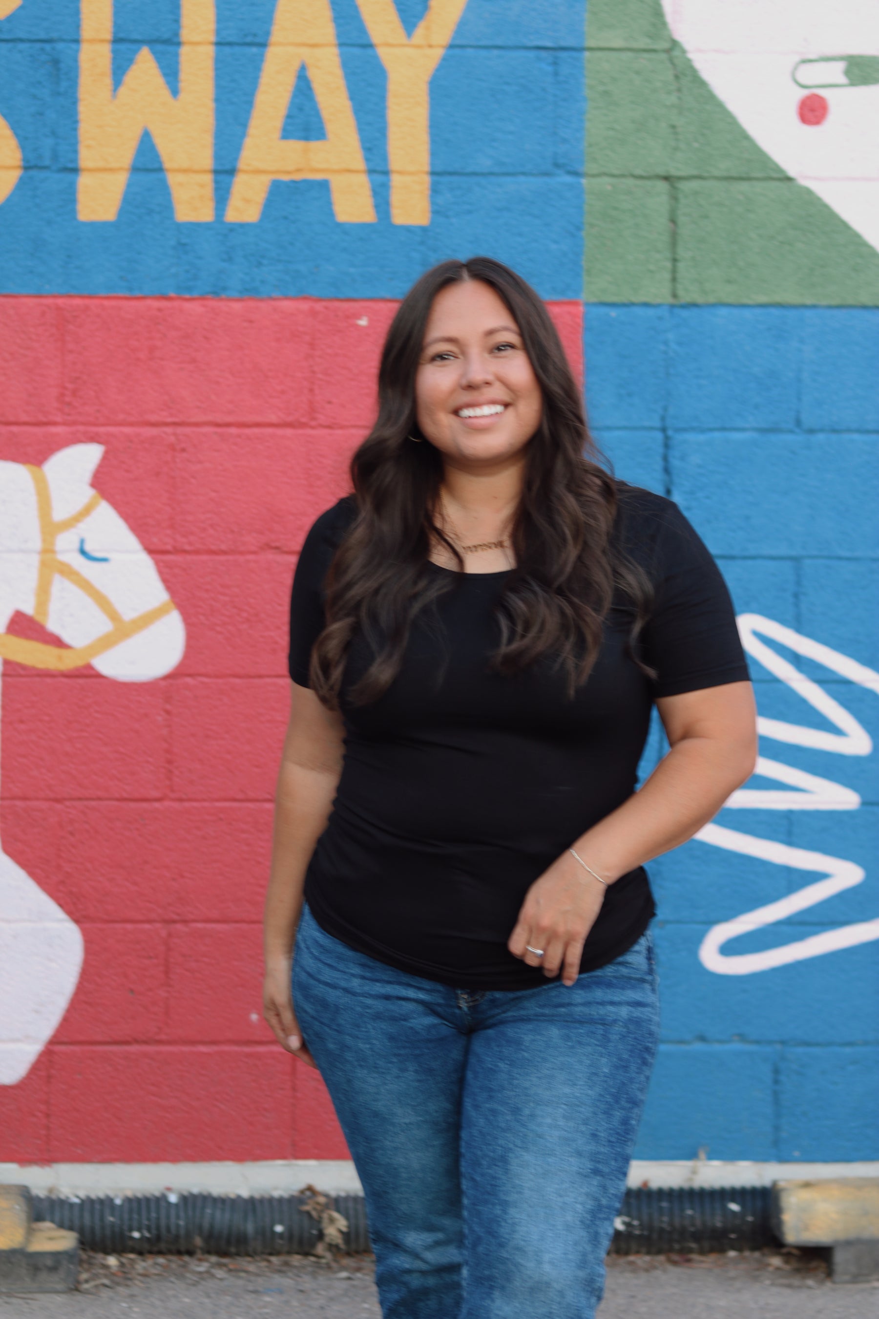 TABY ORIGINAL: Versa Tee In BLACK* IN SIZES XS-5X** BUNDLE AND SAVE***