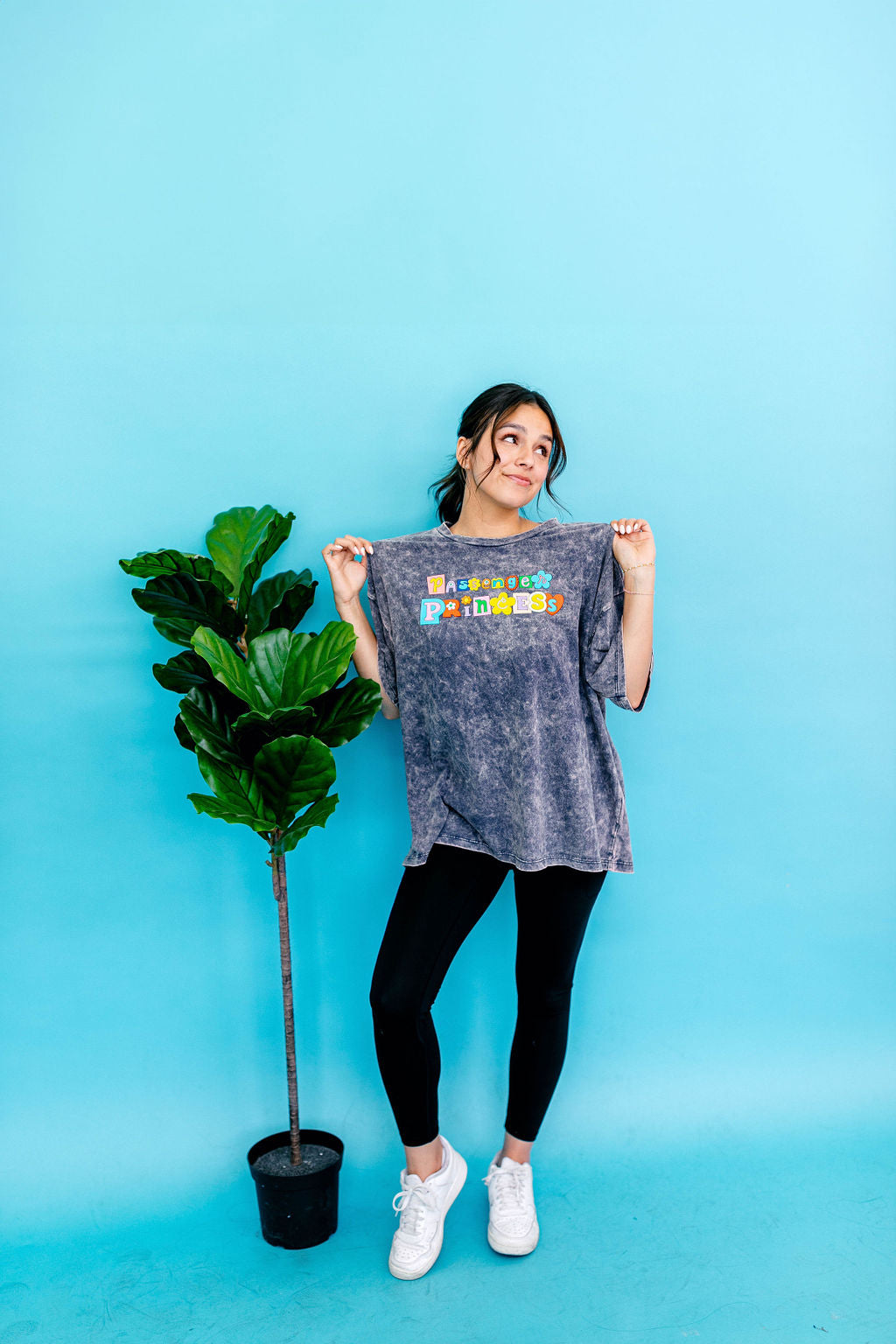 TABY ORIGINAL: Passenger Princess Boxy Tee In INDIGO***