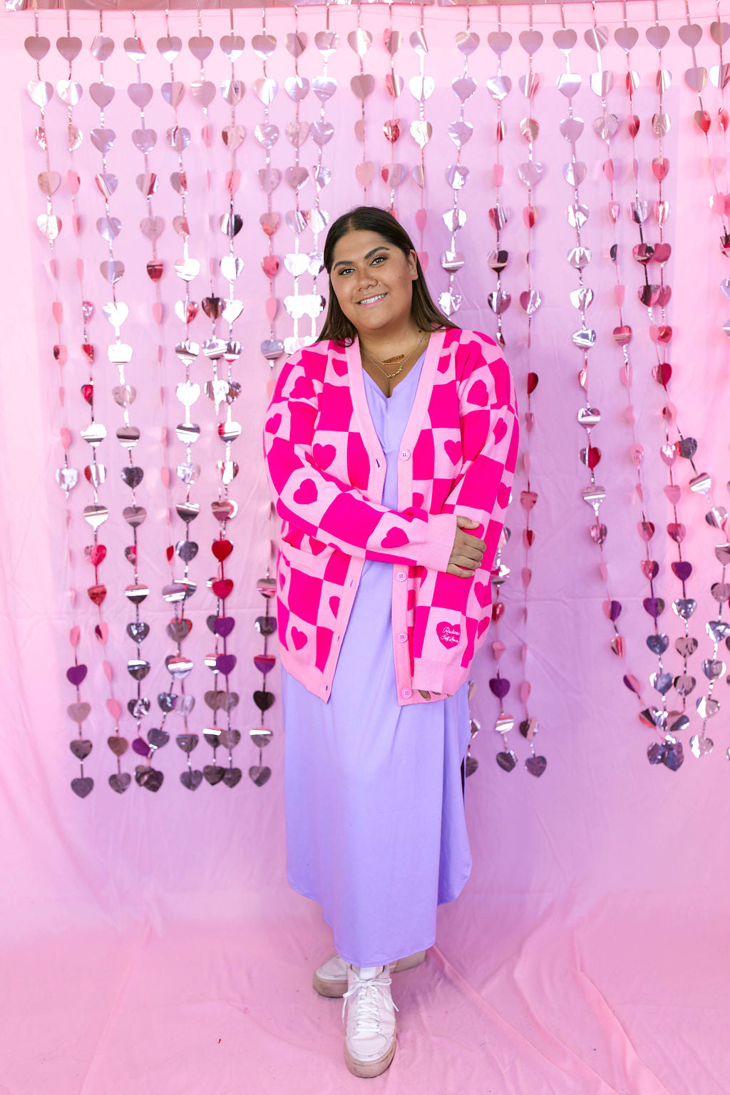 TABY ORIGINAL: Radical Self Love Cardigan In PINK*** Sizes XS-5X!***