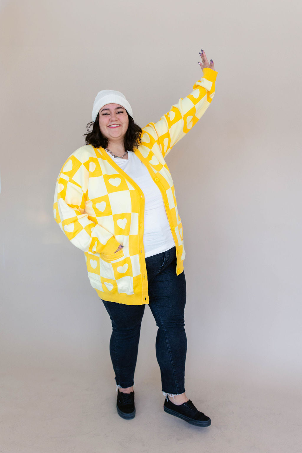 TABY ORIGINAL: Radical Self Love Cardigan In YELLOW*** Sizes XS-5X!***