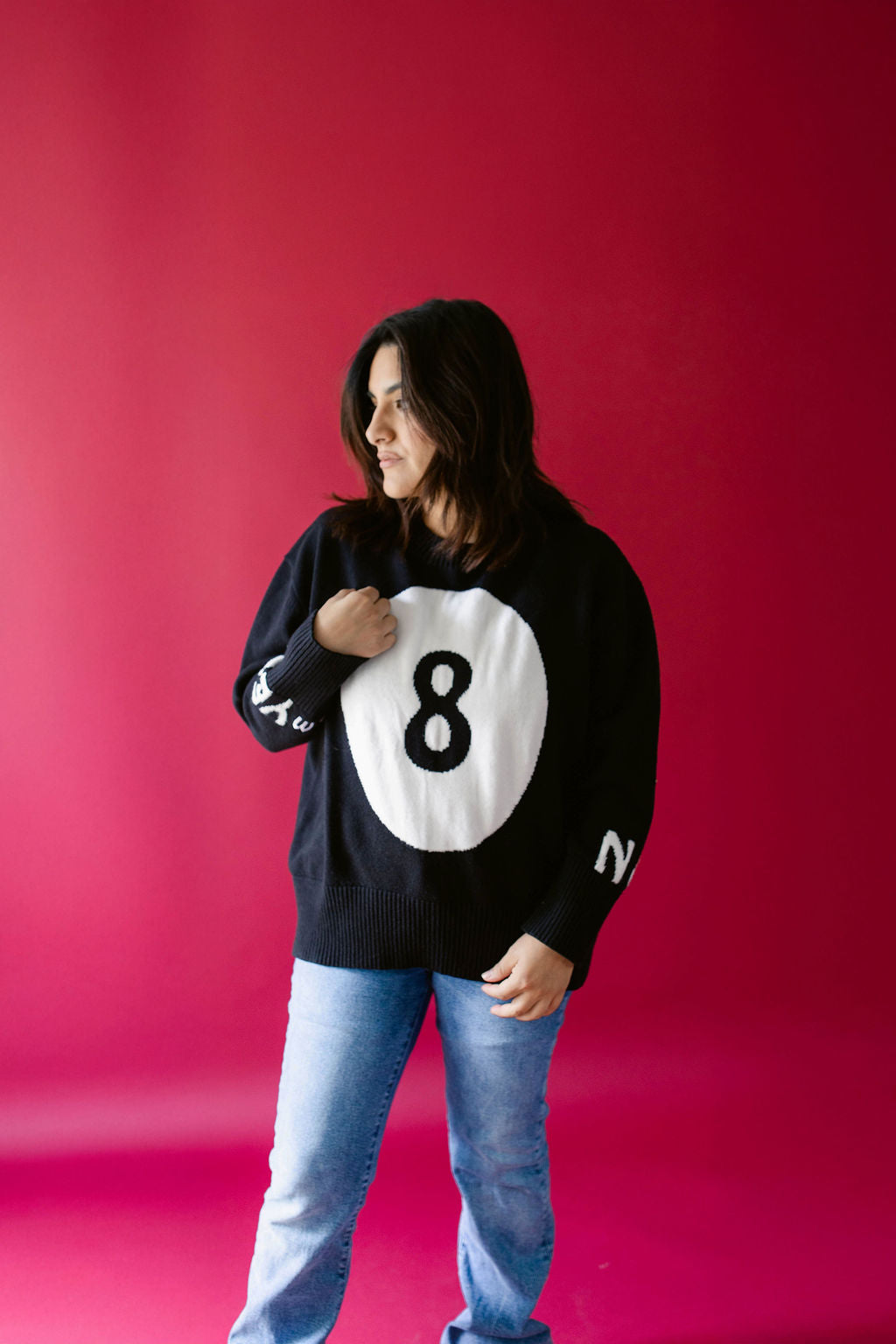 TABY ORIGINAL: Lucky 8 Ball Sweater Sizes XS-5X!** PREORDER***