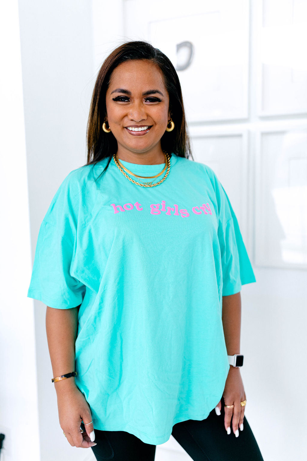 TABY ORIGINAL: Hot Girls Cry In AQUA MARINE & RAISED PUFF***