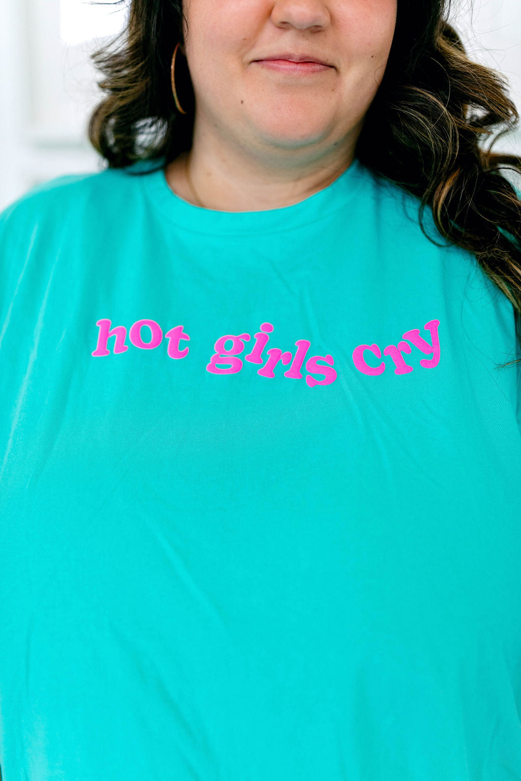TABY ORIGINAL: Hot Girls Cry In AQUA MARINE & RAISED PUFF***