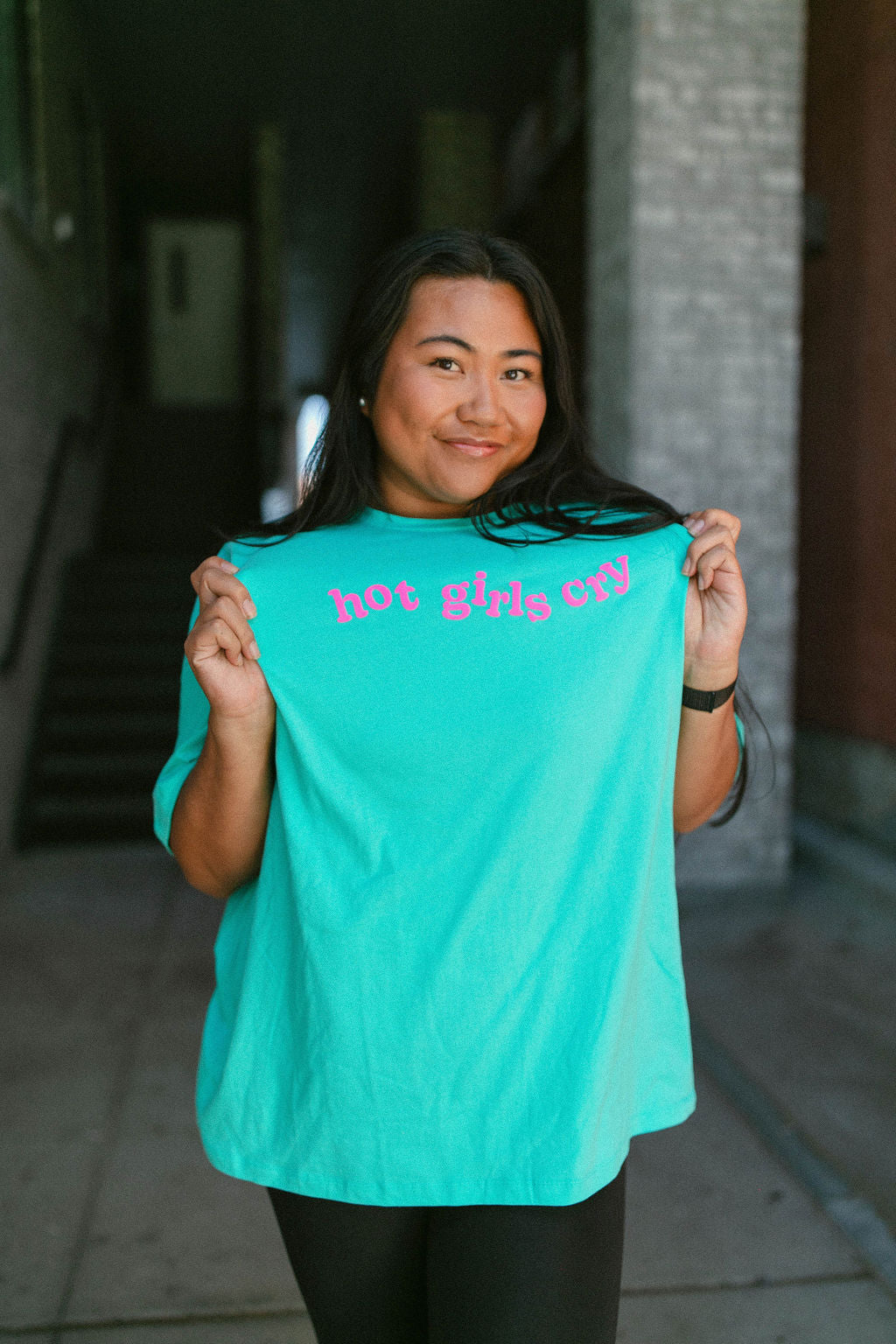 TABY ORIGINAL: Hot Girls Cry In AQUA MARINE & RAISED PUFF***