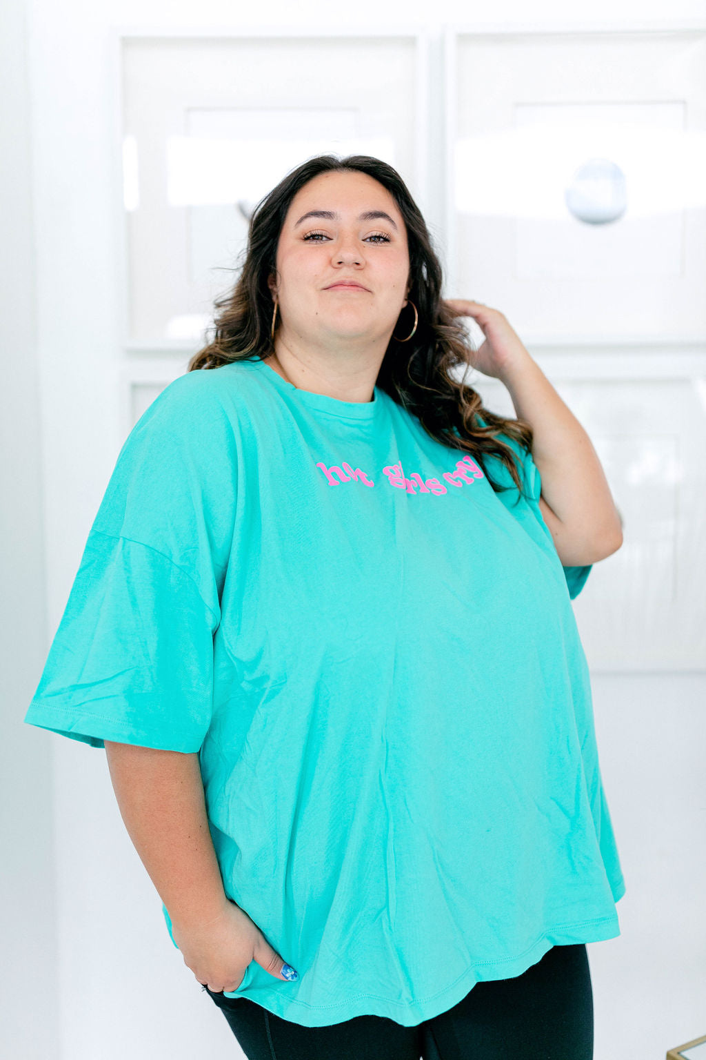 TABY ORIGINAL: Hot Girls Cry In AQUA MARINE & RAISED PUFF***