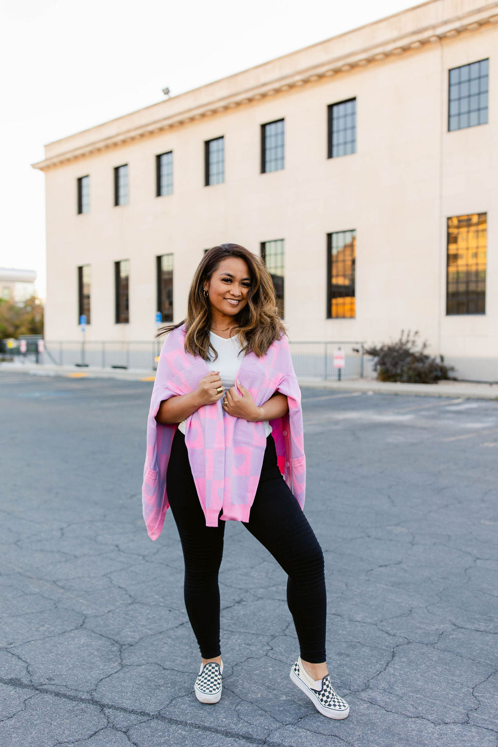 TABY ORIGINAL: Radical Self Love Cardigan In Lavender & Pink*** Sizes XS-5X!***