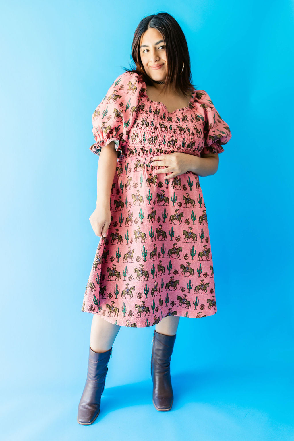 TABY ORIGINAL: Soldadera Rebel Rose Dress (XS-5X)***
