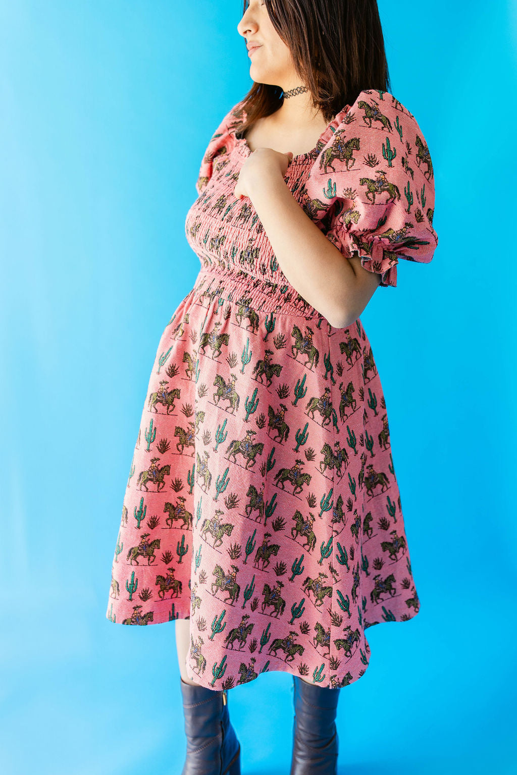 TABY ORIGINAL: Soldadera Rebel Rose Dress (XS-5X)***