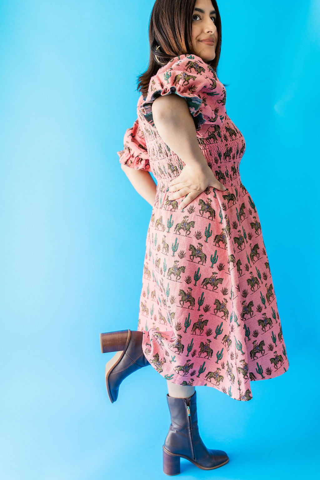 TABY ORIGINAL: Soldadera Rebel Rose Dress (XS-5X)***