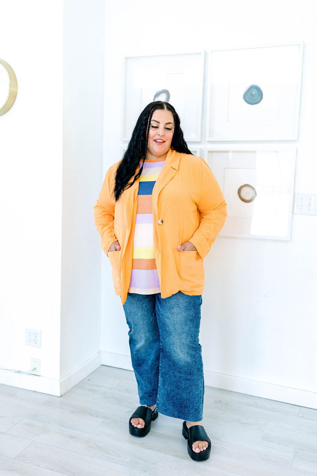 Creamsicle Blazer Jacket