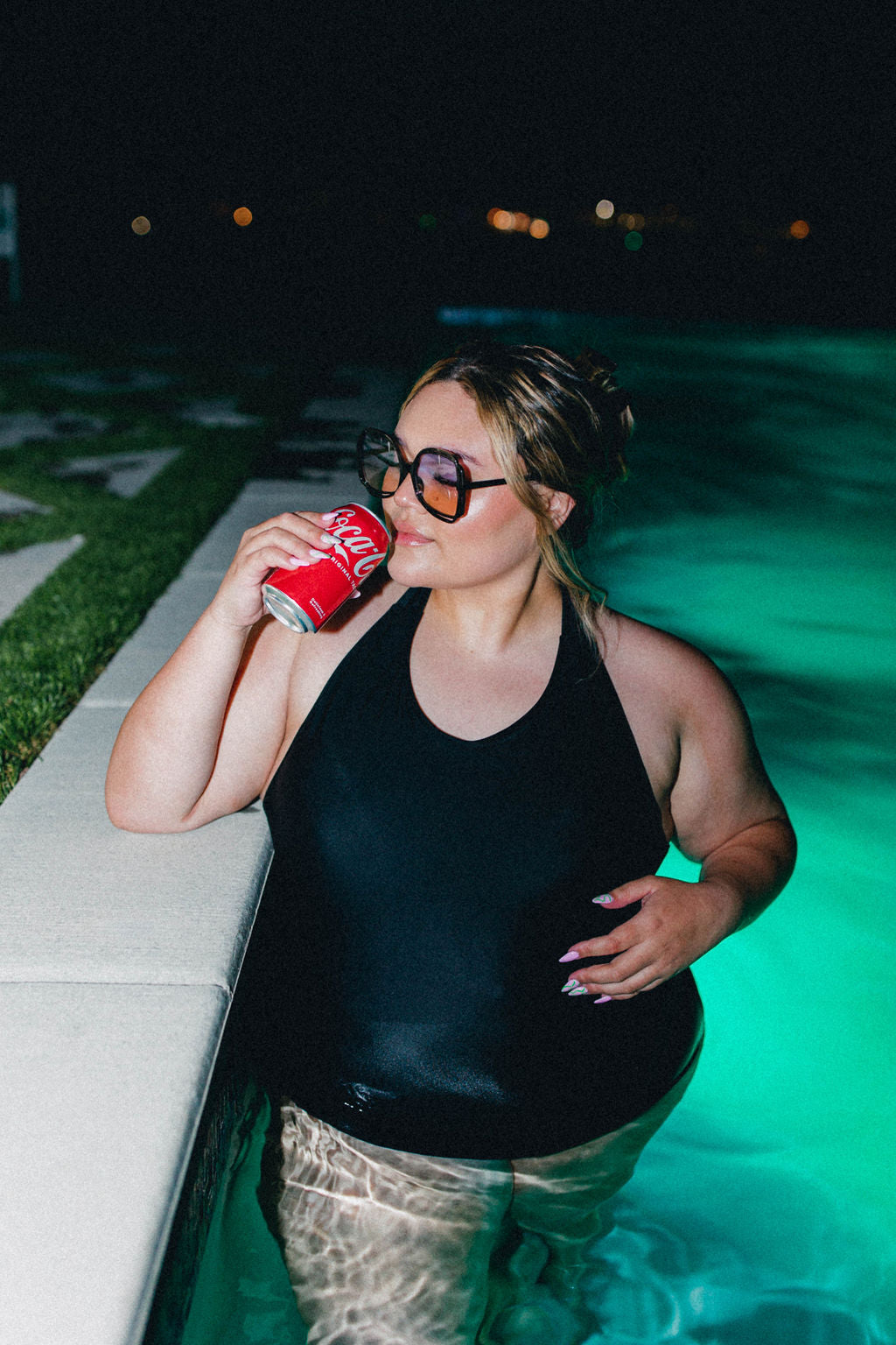 TABY ORIGINAL DESIGN: BRB, Chilling By The Pool In My 1 Piece Swimsuit IN SIZES XS-5X***