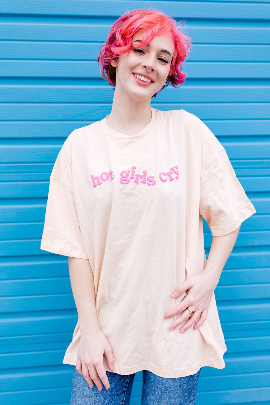 TABY ORIGINAL: Hot Girls Cry In PEACH & RAISED PUFF***