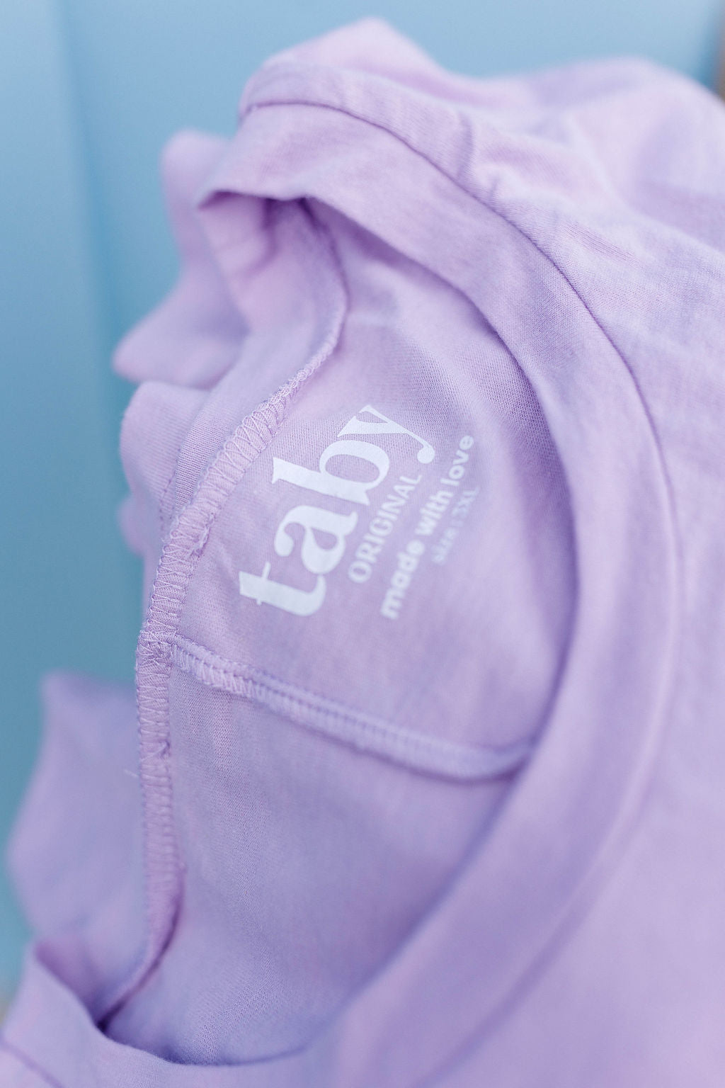 TABY ORIGINAL: No Feeling Is Final Boxy Tee In LILAC***