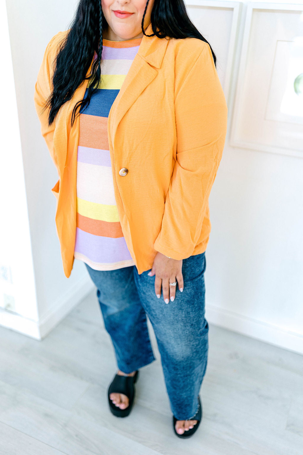 Creamsicle Blazer Jacket